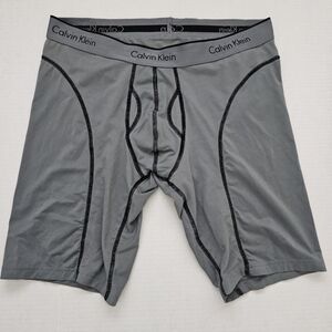 Men's Calvin Klein Athletic Cycle Short Boxers Briefs Gray U1736 Large